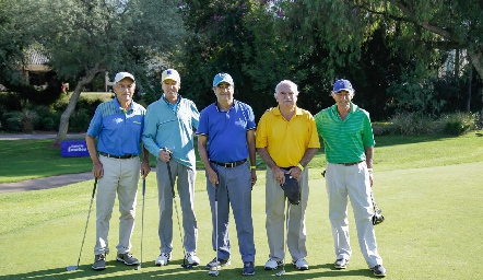  Antonio Acebo, Eduardo Zermeño, Eduardo Acebo, Sergio Acebo y Alejandro Zapata.