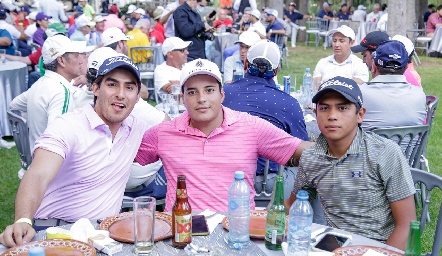  Juan Pablo Echavarría, Enrique Romero y Emiliano García.