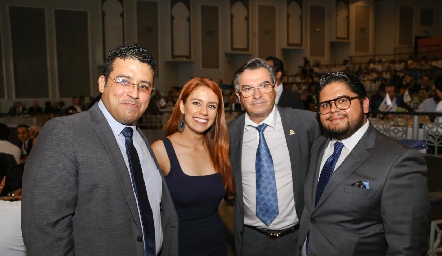  Gabriel Millo, Annie Contreras, Luis Gerardo Ortuño y Miguel Moreno.