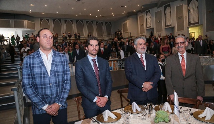  Francisco Torres, Juan Carlos Valladares, Néstor Garza y Jaime Chalita.
