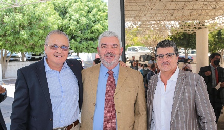  Carlos Brueggueroff, Carlos Mendizábal y Ricardo Torres.
