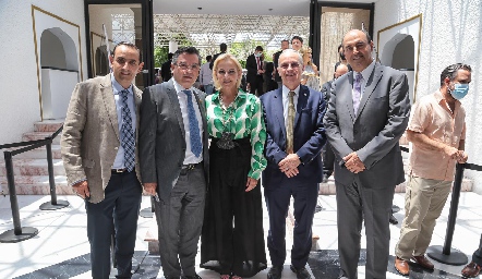  Esteban Puente, Luis Gerardo Ortuño, Presidente de COPARMEX, Aranza Puente, José Medina Mora Presidente Nacional de COPARMEX y Fernando Pérez.