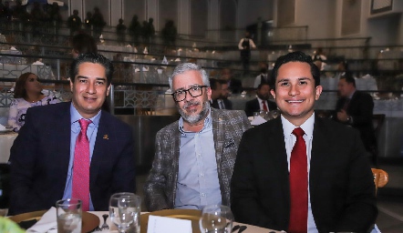  César Ramos, Jorge Chessal y Luis Salas.