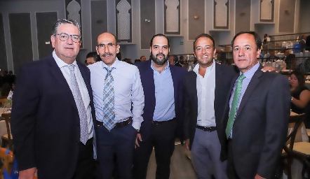  Jacobo Payán, Armando Vallejo, Federico Arredondo, Javier Algara y Christian Naranjo.