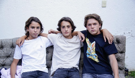  Patricio, Emiliano y Mau.