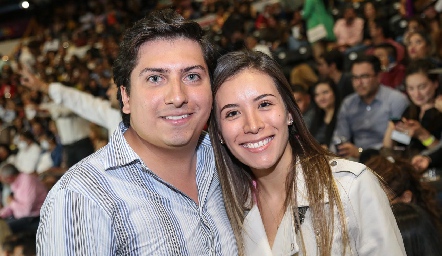 Héctor Guillen y Alejandra Morales.