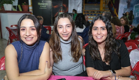  Carla, María José Chemás y Alexandra.