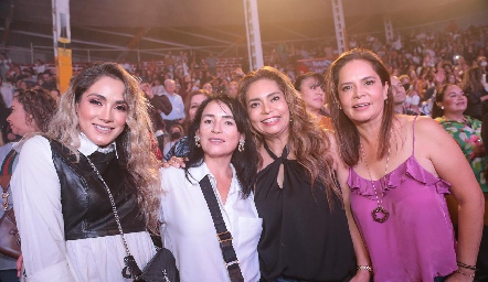  Paulina Flores, Claudia Juárez, Erika y Mirtala Rodríguez.