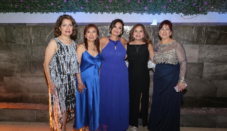  Martha, Yola Tovar, Silvia Cadena, Elsa Arias e Irma Flores.