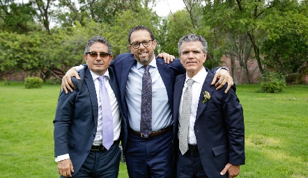  Gerardo Rodríguez, Francisco González y Luis Motilla.