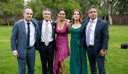  Armando Lasso de la Vega, Luis Motilla, Maribel Lozano, Cristina Ruiz y Gerardo Rodríguez.