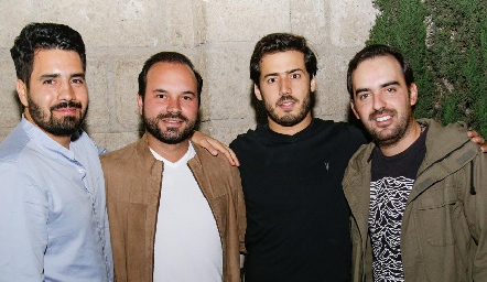  Mauricio Zendejas, Rodrigo Alcalde, Gabriel Torres y Rafael Olmos.