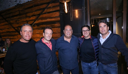  Greg Norman, Eduardo Rueda, Evaristo Lafuente, Félix Córdova y Guillermo Chávez.