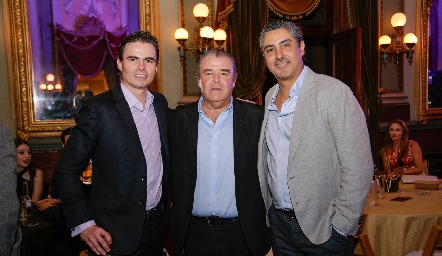  Tato Flores, Agustín Félix y Jorge Cortés.
