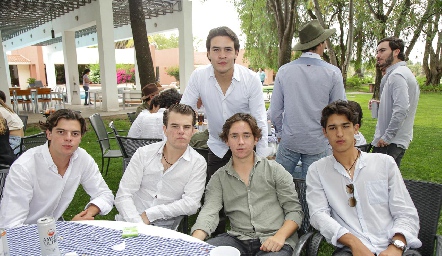  Juan Carlos Hernández, Rodrigo Álvarez, Diego Buendía, Jacobo Payán y Esteban Artolózaga.