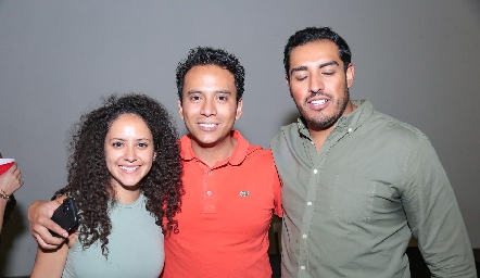  Paulina Silos, Mario Betancourt y Luis Díaz.