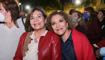   Luz Elena Castillo y Rocío Morales.