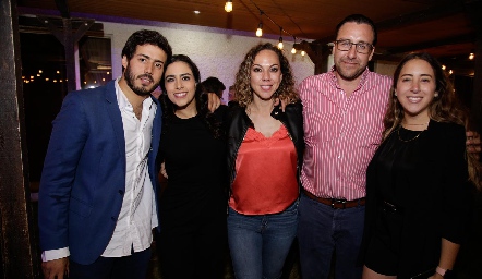  Gabriel Torres, Lula Torres, Marcela Guevara, David García y Diana Olvera.