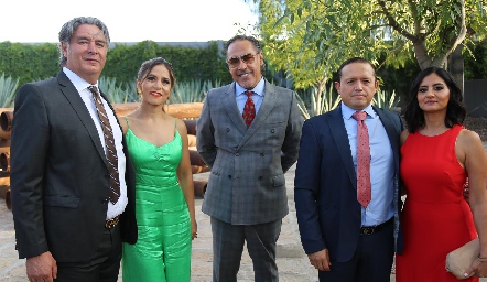  Eduardo Hermosillo, Alejandra Castillo, Samuel Segovia, Paco del Castillo y Daniela Torres.