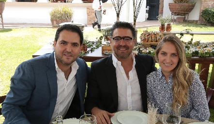  Diego Valdés, Santiago Garfias y María Clara Aguilar.