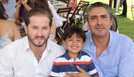  Pablo Torres, Emilio y Jorge Cortés.