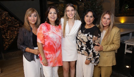  Cristina Córdova, Lupita Lopez, Vero Pérez, Ruth de Valle y Gris Acosta.