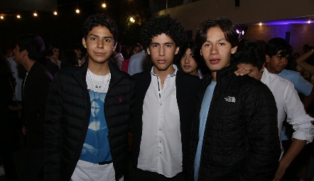  Diego Rocha, Alejandro Veloz y Raúl Martínez.