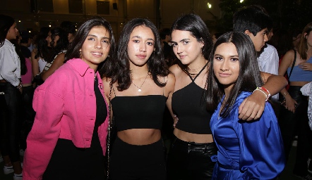  Lourdes Zepeda, Renata Anaya, Regina Flores y Natalia Álvarez.