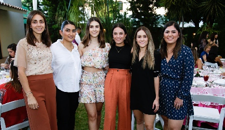  Isabel Garcín, Nancy del Río, Isa Pérez, Ana Martha Martínez, Andrea Parra y Sofía Perafán.