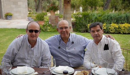  Manuel Martín Alba, Pedro Leal y Luis Gerardo Ortuño.