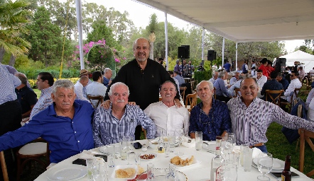  Héctor Haro, Sergio Acebo, Chito Espinosa, Fernando Rangel, Jaime Galán y Carlos Paredes.