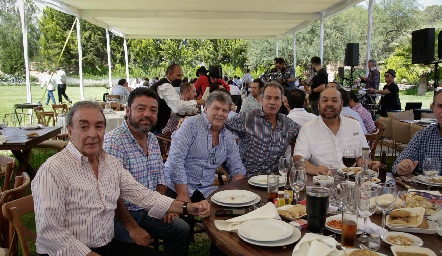  Gustavo Puente, Alejandro Pérez, Juan Carlos Valladares, José Luis Hernández y Teófilo Torres Corzo.