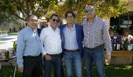  Gerardo y Félix Bocard, Juan Carlos Valladares y Francisco Torres.