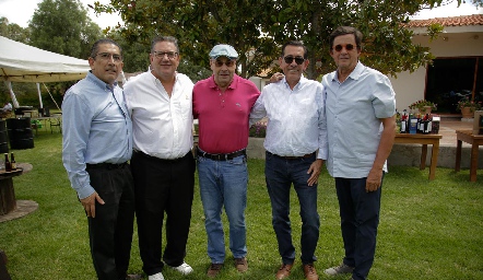  Gerardo Bocard, Jacobo Payán, Fernando López, Félix Bocard y Chato López.