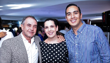  Javier Alcalde, Natalia Rodríguez y Ricardo Castanedo.