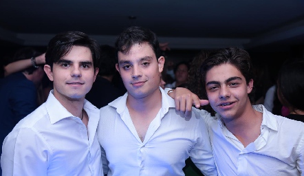  Los primos, Gustavo Medina, Rafa Abud y Manuel Díaz Infante.