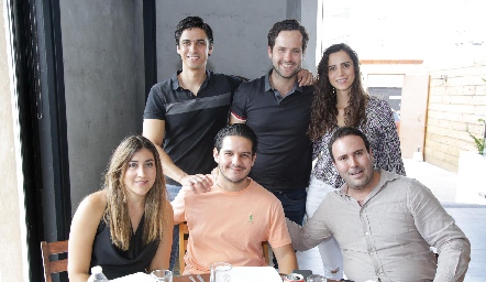  Félix Reverte, Víctor, Adriana, Ximena Fernández, Gustavo Morón y Mauricio Zapata.