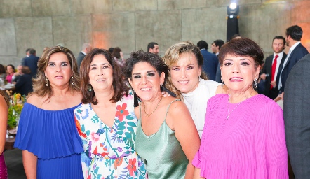  Graciela Torres, Sandra Galván, Marcela Castillo, Ana Lilia Von Der Meden y Guadalupe González.