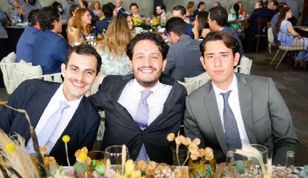  Alejandro Rico, Alberto Pérez y Diego Acosta.