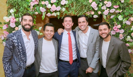  Guillermo Báez, Lisandro Bravo, Eduardo García, Omar Díaz y Aldo González.