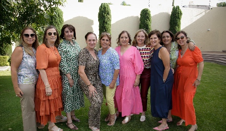  Alba Altamirano, Charo Valladares, Tere Barrera, Maribel Rico, Isabel Urlé, Sofía Carrillo, Lourdes Guitérrez, Yusa Coulon, Pato Meade y Marcela Milán.