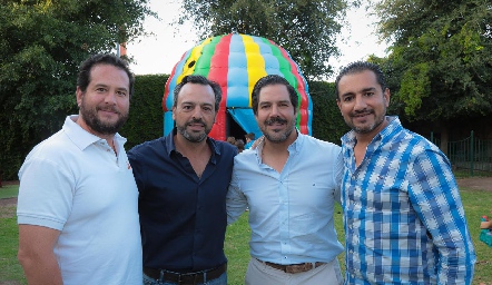  Pablo Guerra, Rodrigo Medellín, Miguel Martínez y Miguel Ángel Castañón.