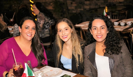  Julieta Garelli, Laura Bravo y Alejandra Zepeda.