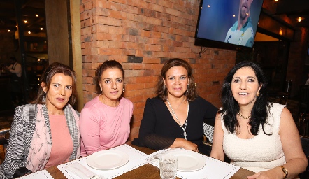  Nelly Guillén, Lilian Abud, Araceli Landín y July Mahbub.