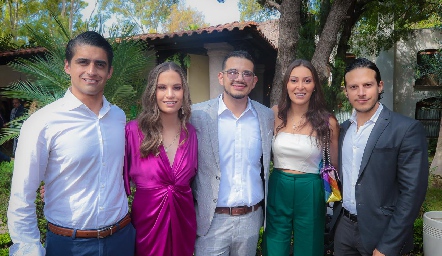  Daniel Valadés, Bárbara Portales, Carlos Balderas, Lili Medina y Mauricio Ramírez.