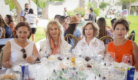 Coco Méndez, Gloria Estrada, Lula Díaz Infante y Cecilia Bremer.