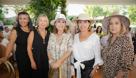  Rocio Jáuregui, Olivia Rochill, Lupita Gracia, Angélica Arredondo de O’Farril, Mariel Dos Santos de Zurita.