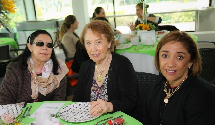  Luci de Compean, María Luisa Alvarado y Marilú Lira.