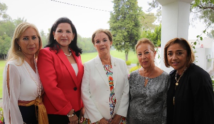  Laura Villasuso, Laura de Cervantes, Patricia Nieto, Patricia Villasuso y Marilú Lira.