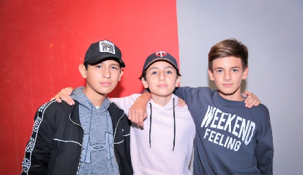  Rubén Ortiz, Rodrigo Cano y Régulo Arellano.